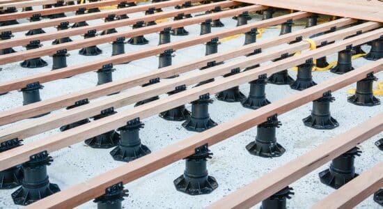Terrasse sur plots